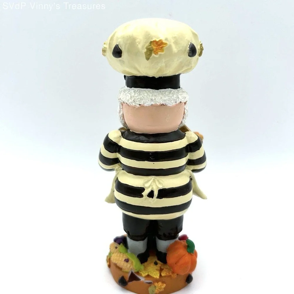 Hershey's Collectible Thanksgiving Figurine 1999 Chef With Turkey 6 Inch